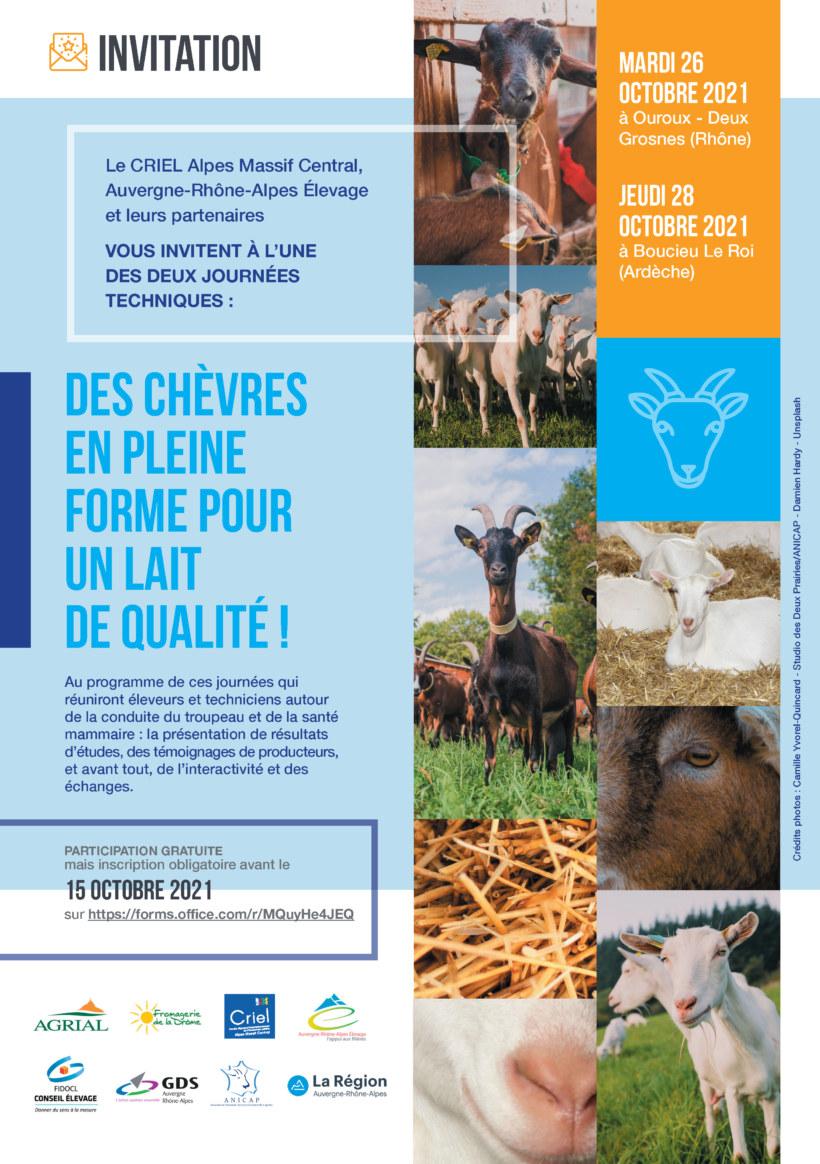 26 et 28 octobre 2021 : Des chèvres en pleine forme pour un lait de qualité !