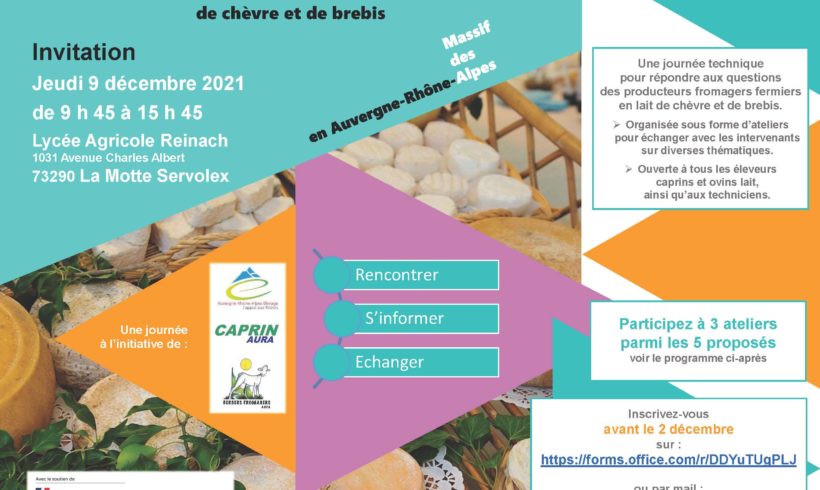 9 décembre 2021 : Rencontres du Fromage Fermier en Savoie