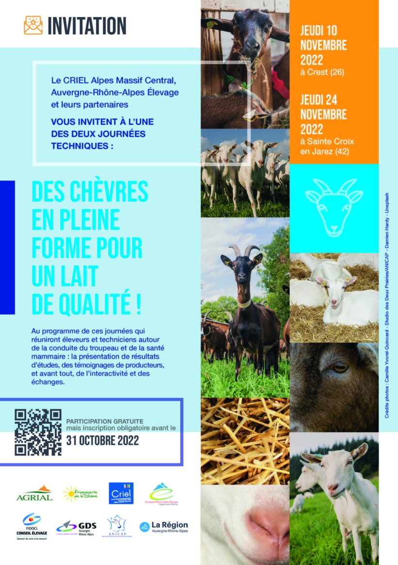 10 et 24 novembre 2022 : Des chèvres en pleine forme pour un lait de qualité !