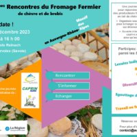 5 décembre 2023 : Rencontres du Fromage Fermier en Savoie