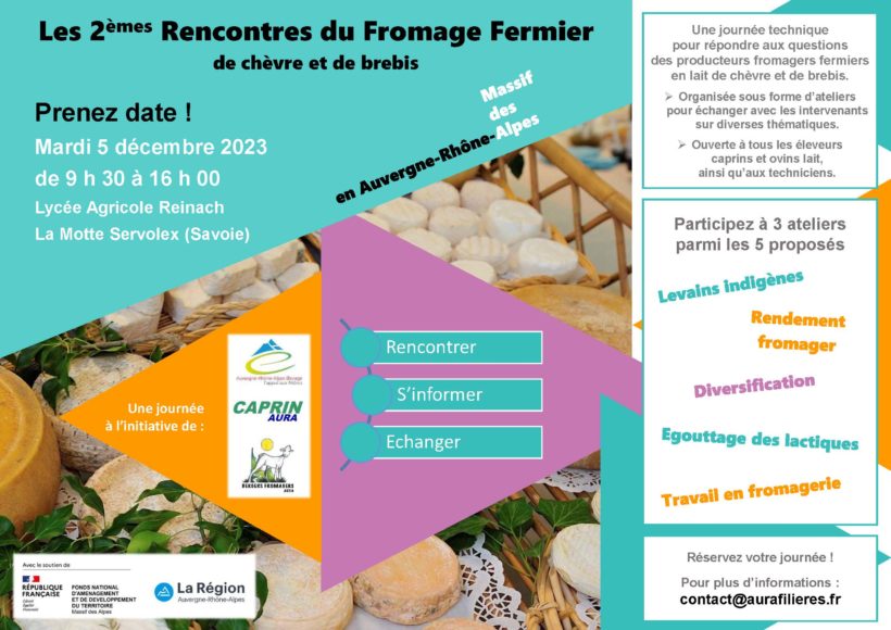 5 décembre 2023 : Rencontres du Fromage Fermier en Savoie