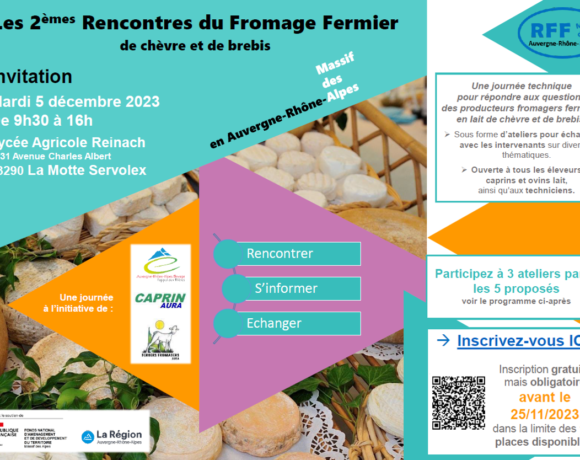 5 décembre 2023 : Rencontres du Fromage Fermier en Savoie