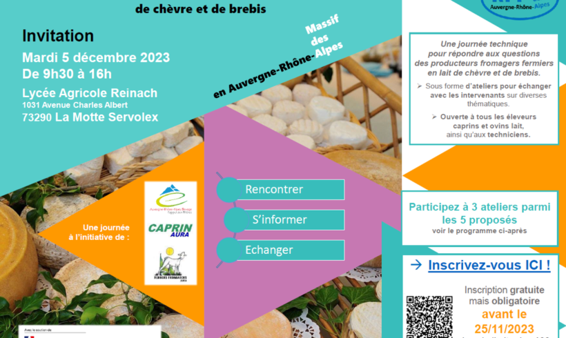 5 décembre 2023 : Rencontres du Fromage Fermier en Savoie